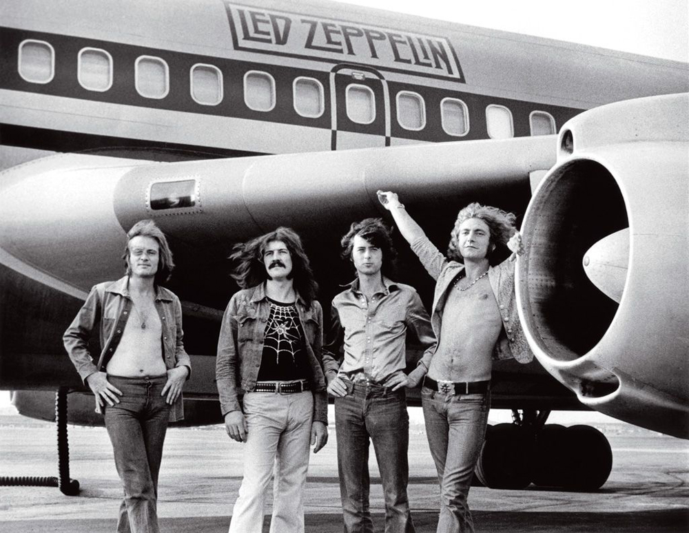 Led Zeppelin airplane starship plane bob gruen