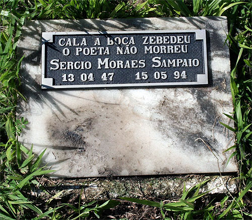 O túmulo do Sérgio Sampaio