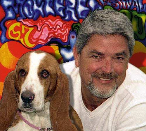 Stan Delk com seu cão Clooney
