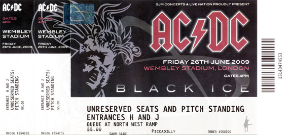 AC/DC Ticket AC/DC Ticket